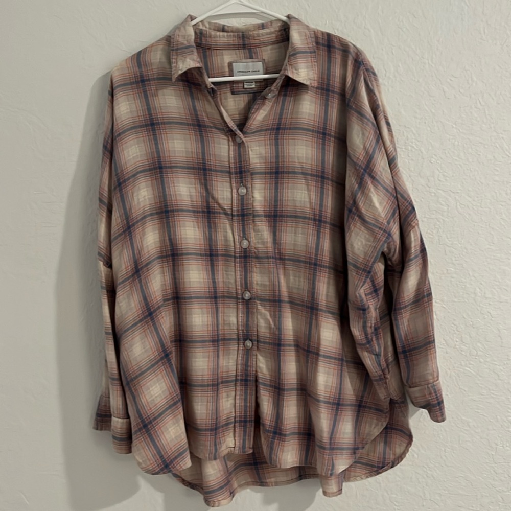 American Eagle Big Button Down Shirt
